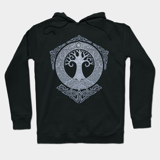 SILVER YGGDRASIL Hoodie by RAIDHO